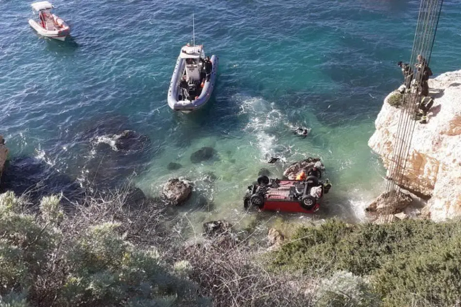 Le operazioni di recupero a Calamosca