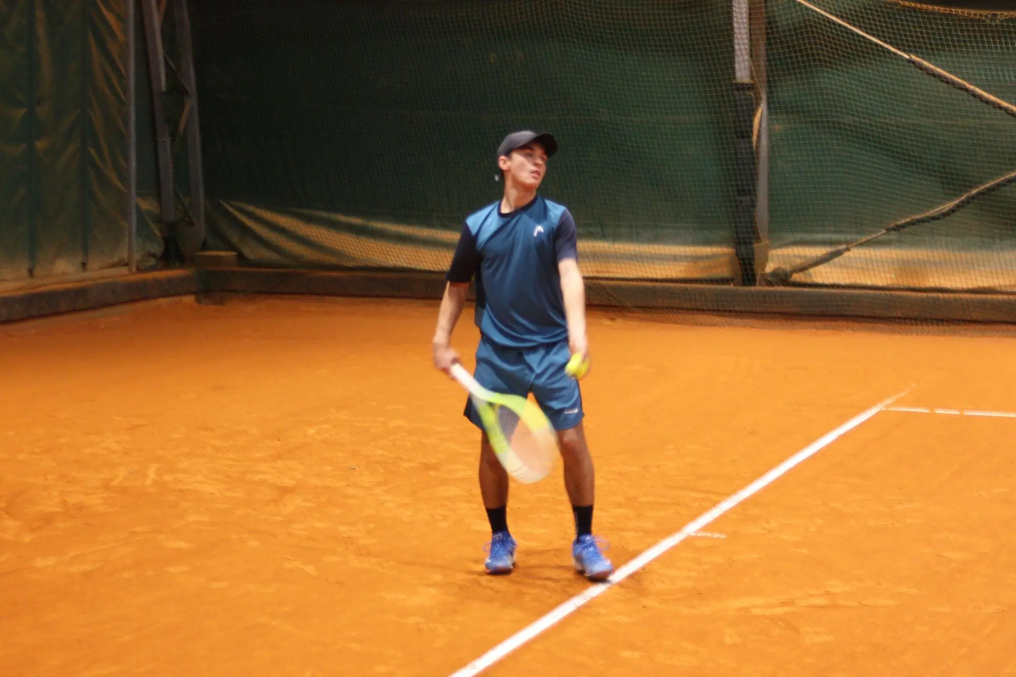 Il vincitore del singolare maschile Daniel Frasconi (foto Antonio Burruni)