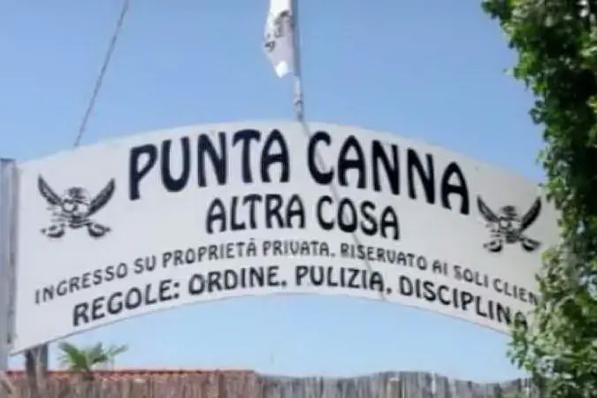 L'ingresso della spiaggia di Punta Canna a Chioggia