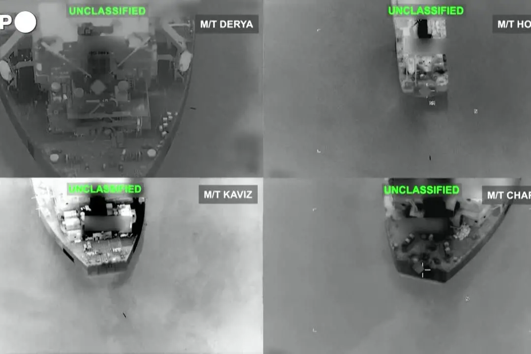 Gli Usa diffondo immagini di un attacco a cinque petroliere iraniane