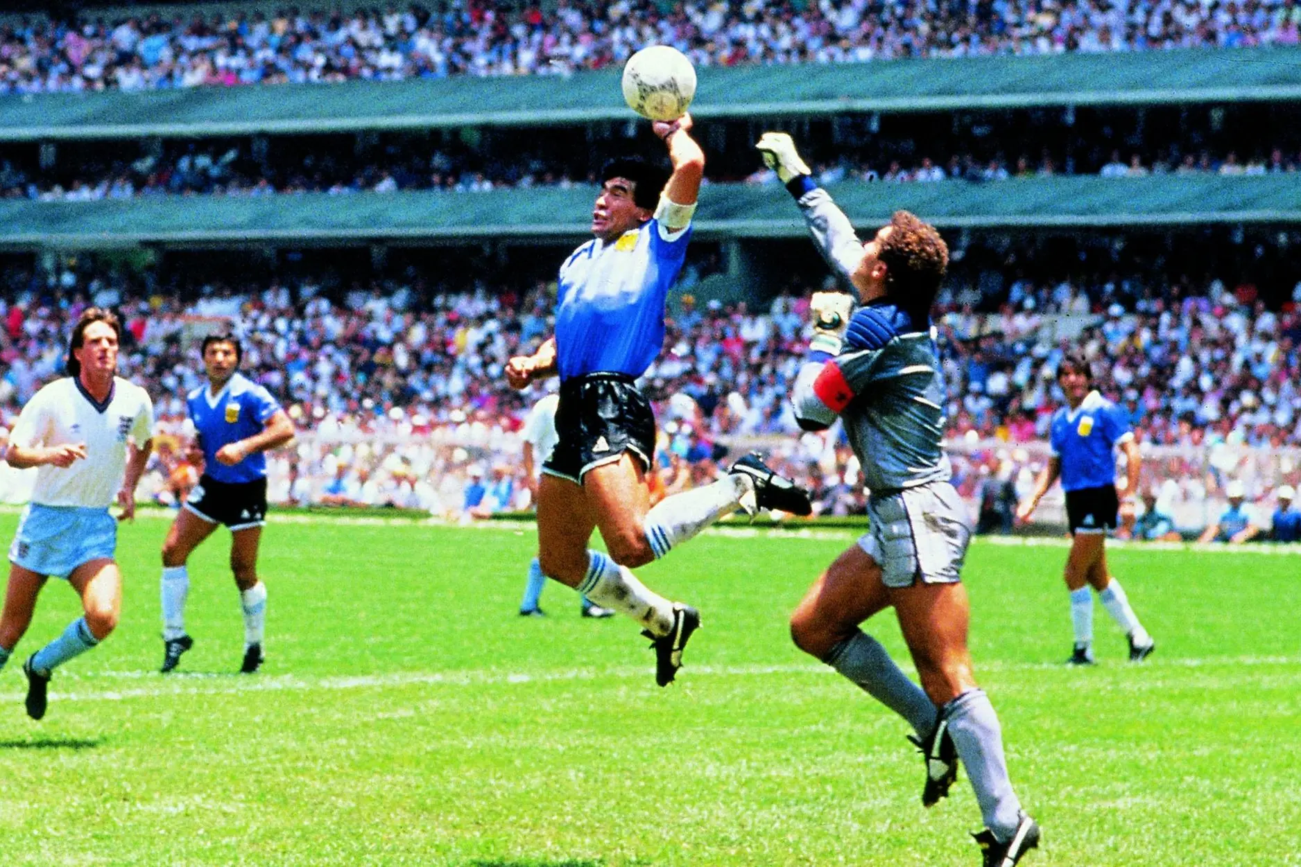 La mano de Dios, il famoso gol all'Inghilterra ai Mondiali in Messico del 1986