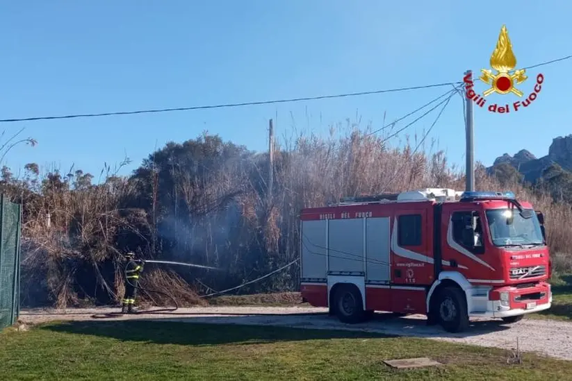 L'intervento dei vigili del fuoco
