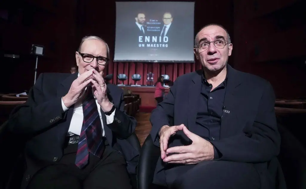 Con Ennio Morricone alla presentazione del libro &quot;Ennio. Un maestro&quot;