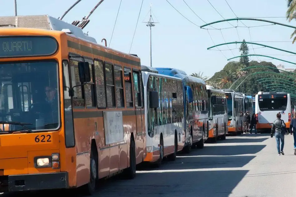 I bus del Ctm a Cagliari