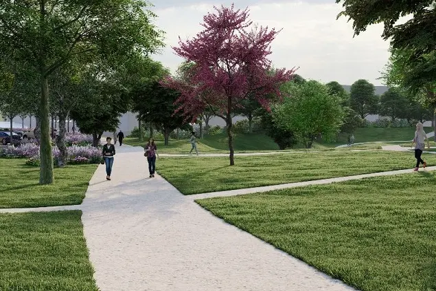 Un modello del Parco Urbano (foto concessa)