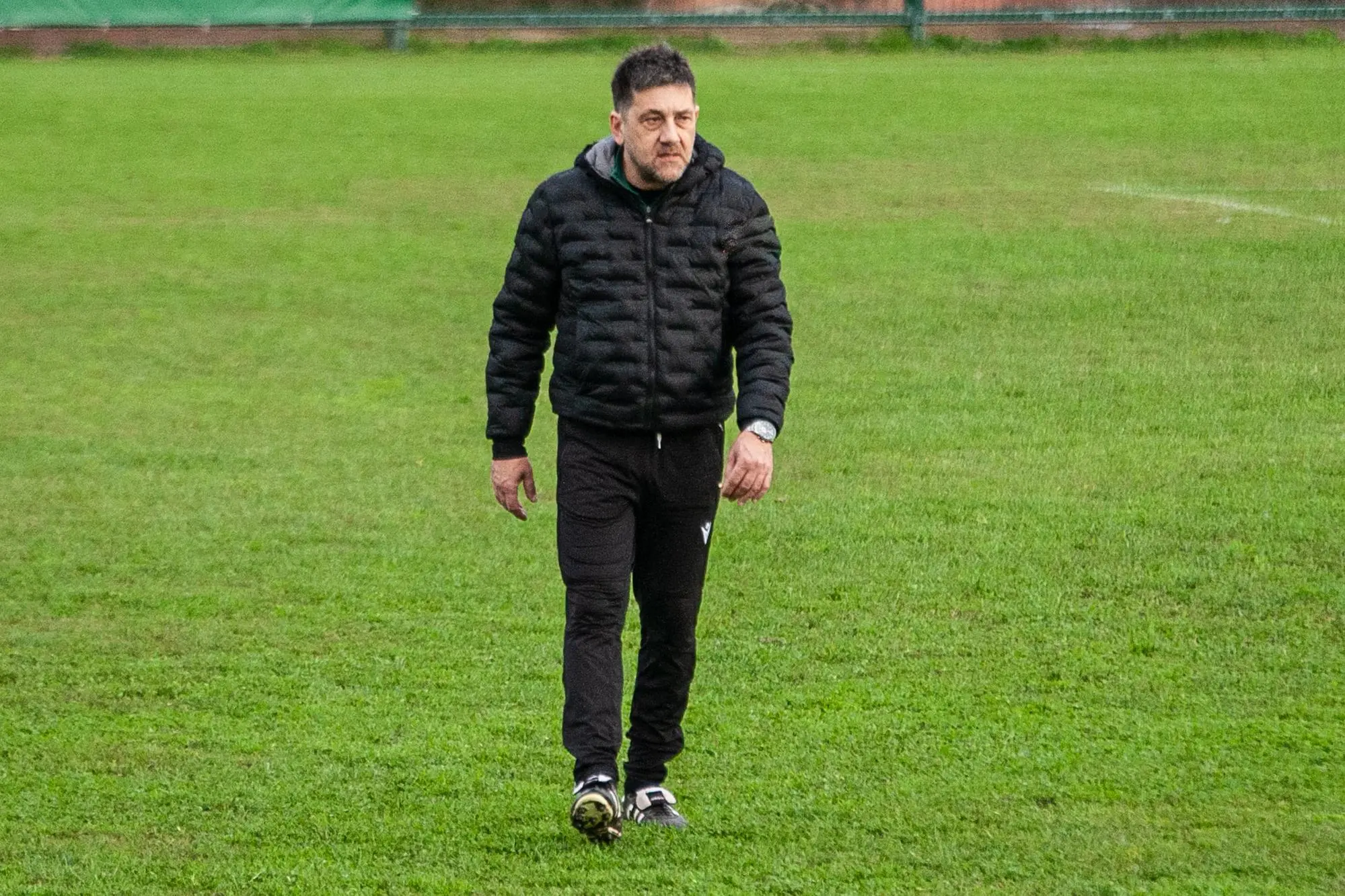 Maurizio Firinu, allenatore dell'Arborea (foto di Virgilio Alfano)