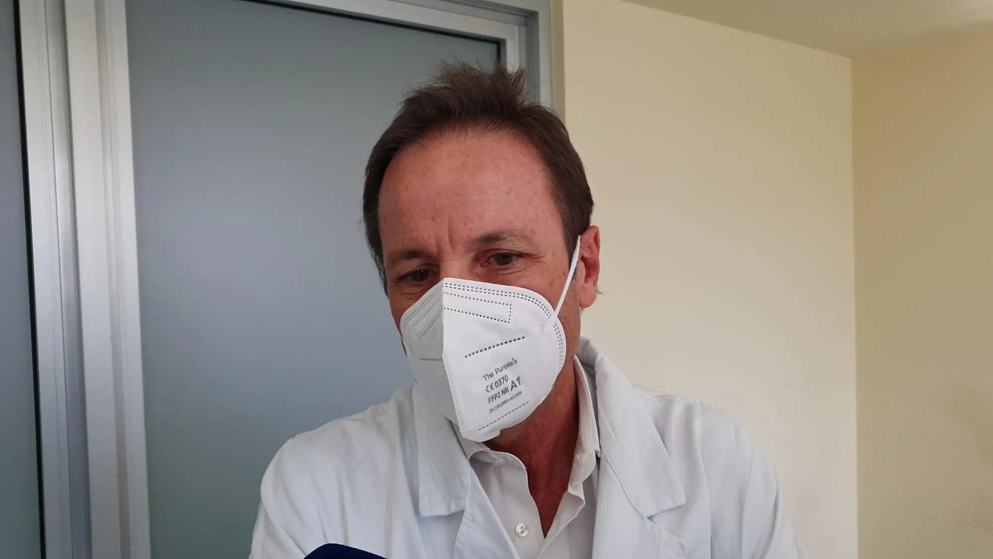 Paolo Pinna Parpaglia, direttore del reparto di Medicina Urgenza dell'Ospedale Aou di Sassari (foto Ansa)