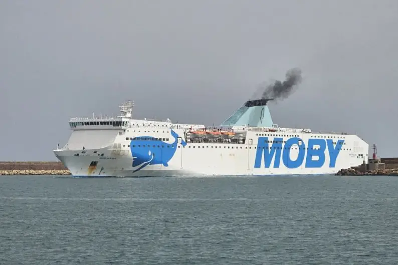 Moby Ale 2 a Porto Torres (foto Pala)