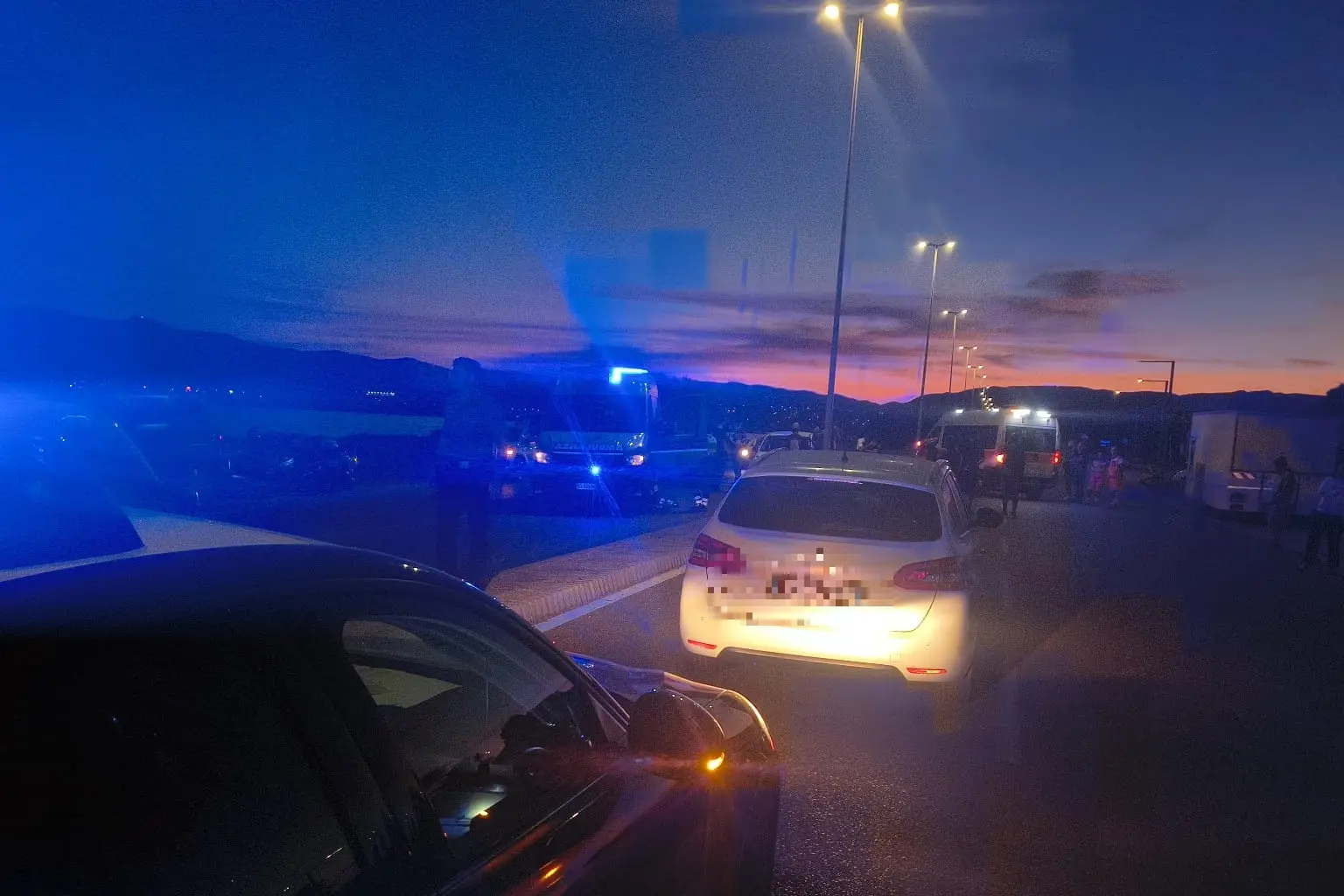 L'incidente di Quartu (foto Serreli)