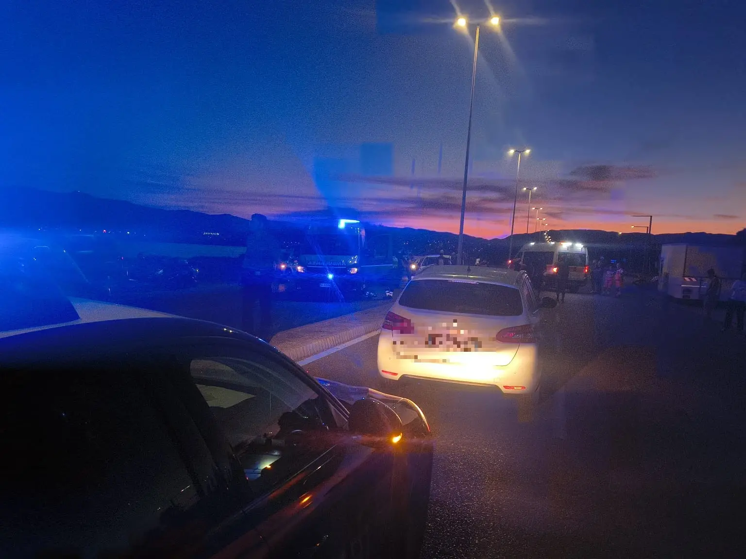 L'incidente di Quartu (foto Serreli)