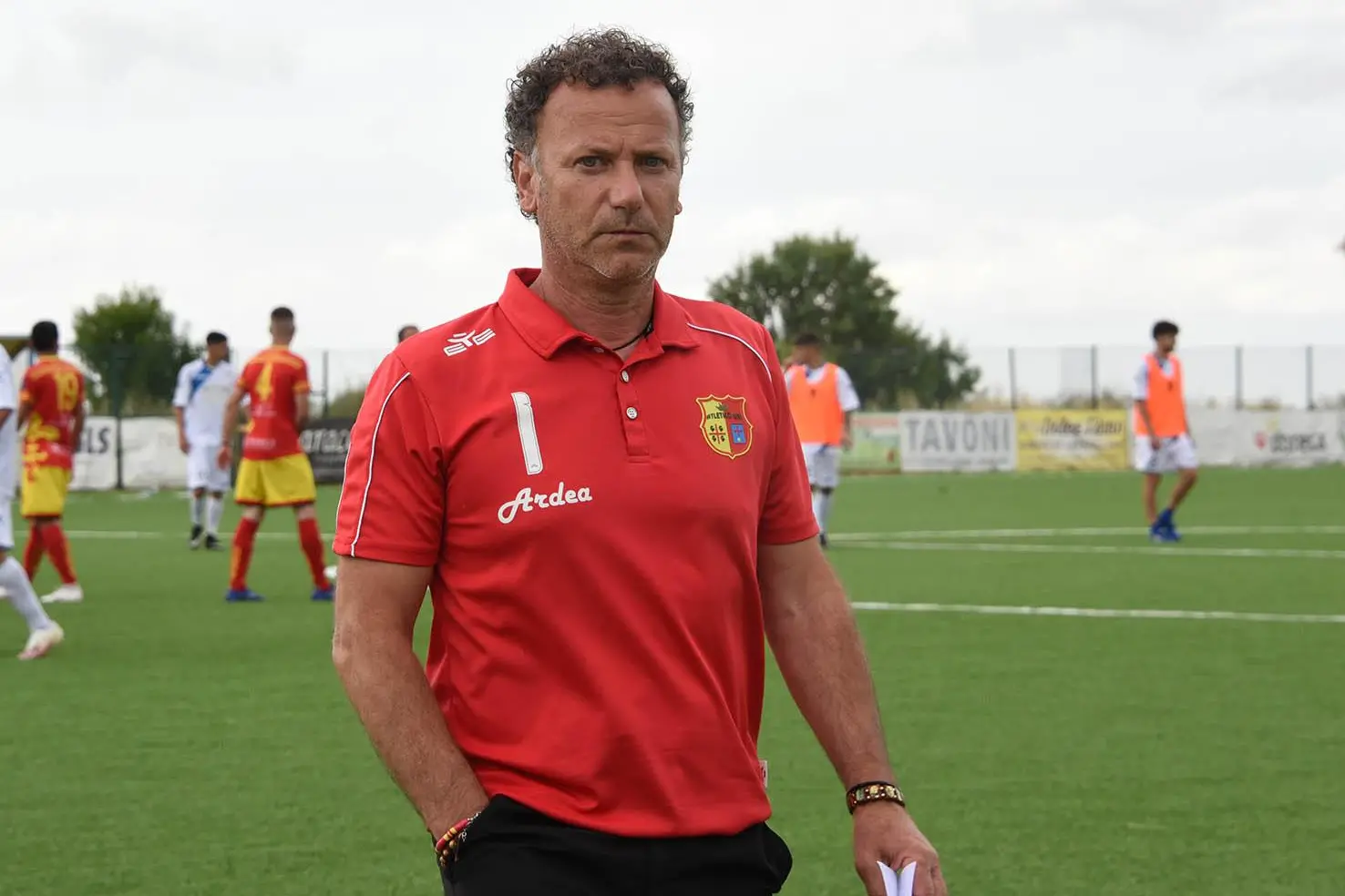 L'allenatore dell'Uri Massimilano Paba (L'Unione Sarda)