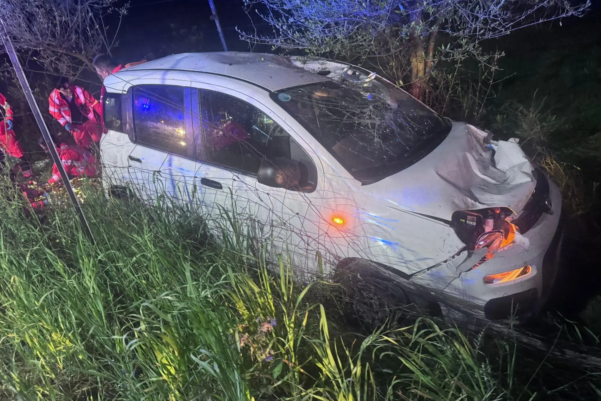 L'auto coinvolta nell'incidente