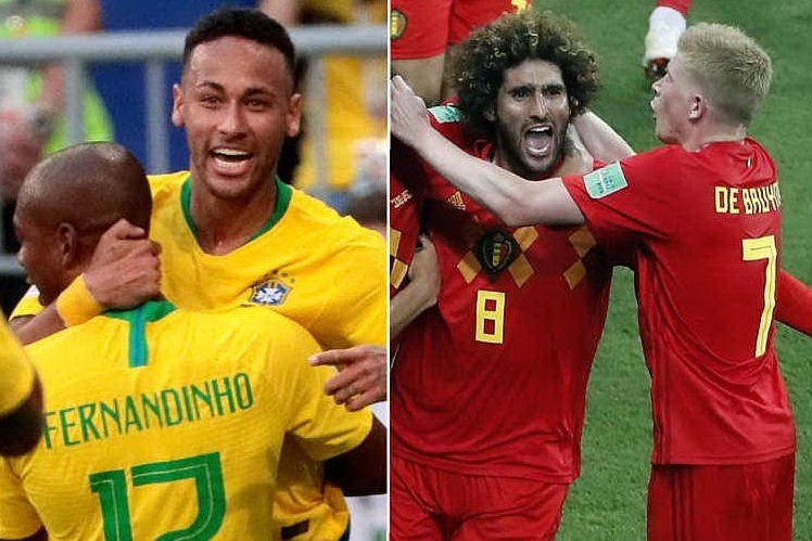 La gioia di Brasile e Belgio