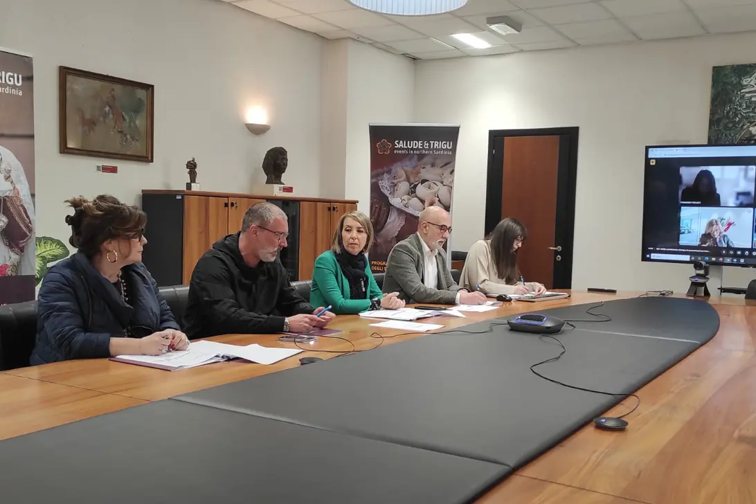 La conferenza stampa di presentazione di "Salude & Trigu" (foto Marras)