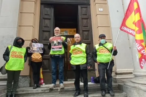 Il sit-in (Ansa)