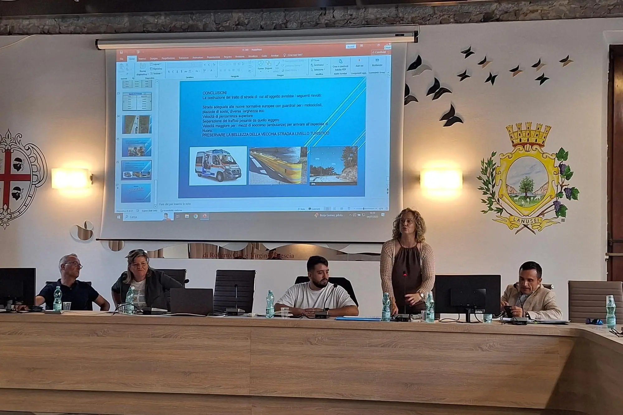 L'intervento di Bettina Pisanu durante l'incontro a Lanusei