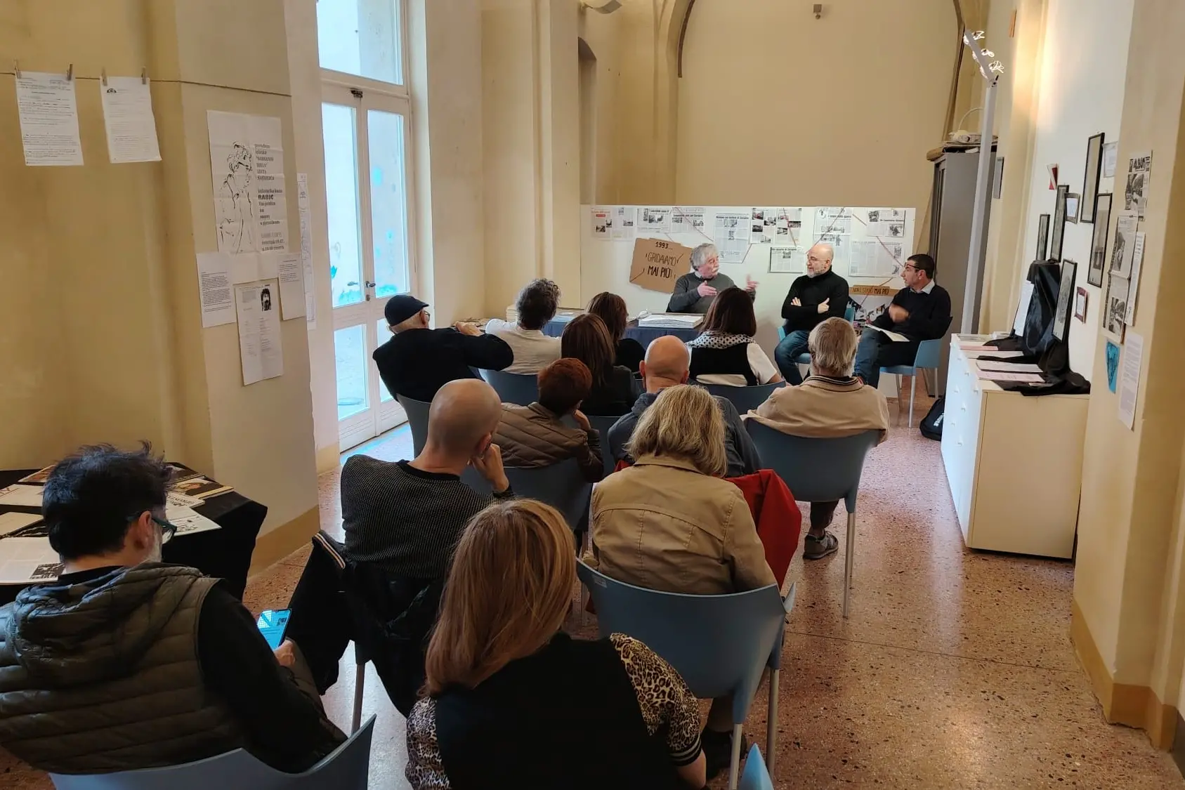 L'incontro di presentazione della mostra (foto ufficio stampa)