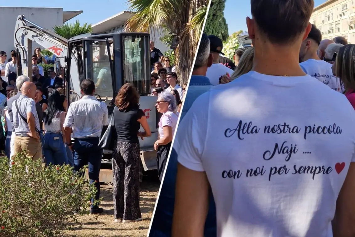 Il funerale di Najibe Zaher nel cimitero di San Michele a Cagliari
