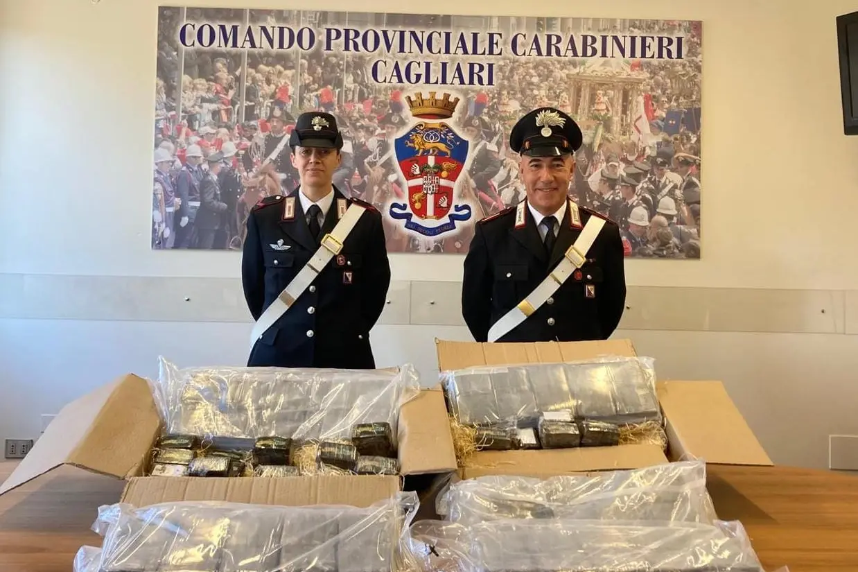 La droga sequestrata (foto carabinieri)