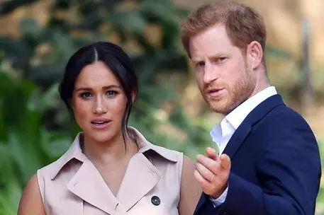 Harry e Meghan (foto Ansa/Epa)