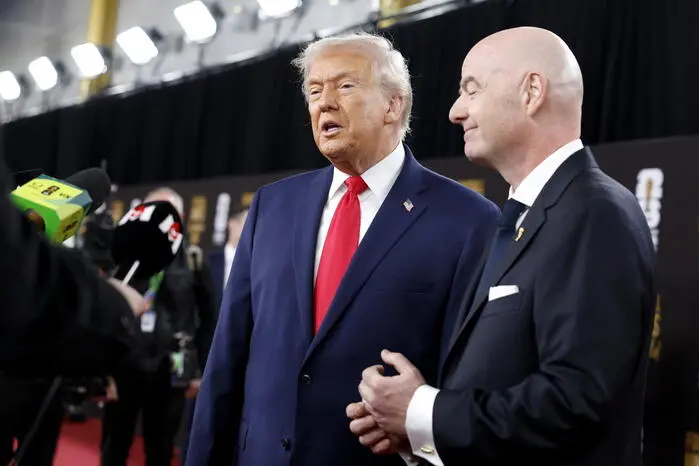 Donald Trump and Gianni Infantino (Ansa)