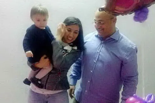 Sofia Saddi con mamma Valentina e papà Alessio