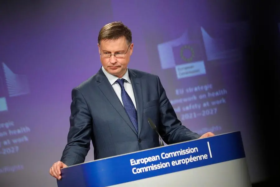 Il vicepresidente della Commissione europea Valdis Dombrovskis (Ansa-Epa)