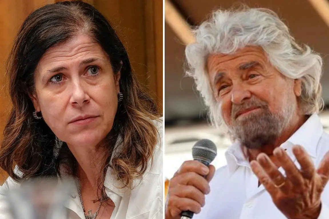 Alessandra Todde e Beppe Grillo