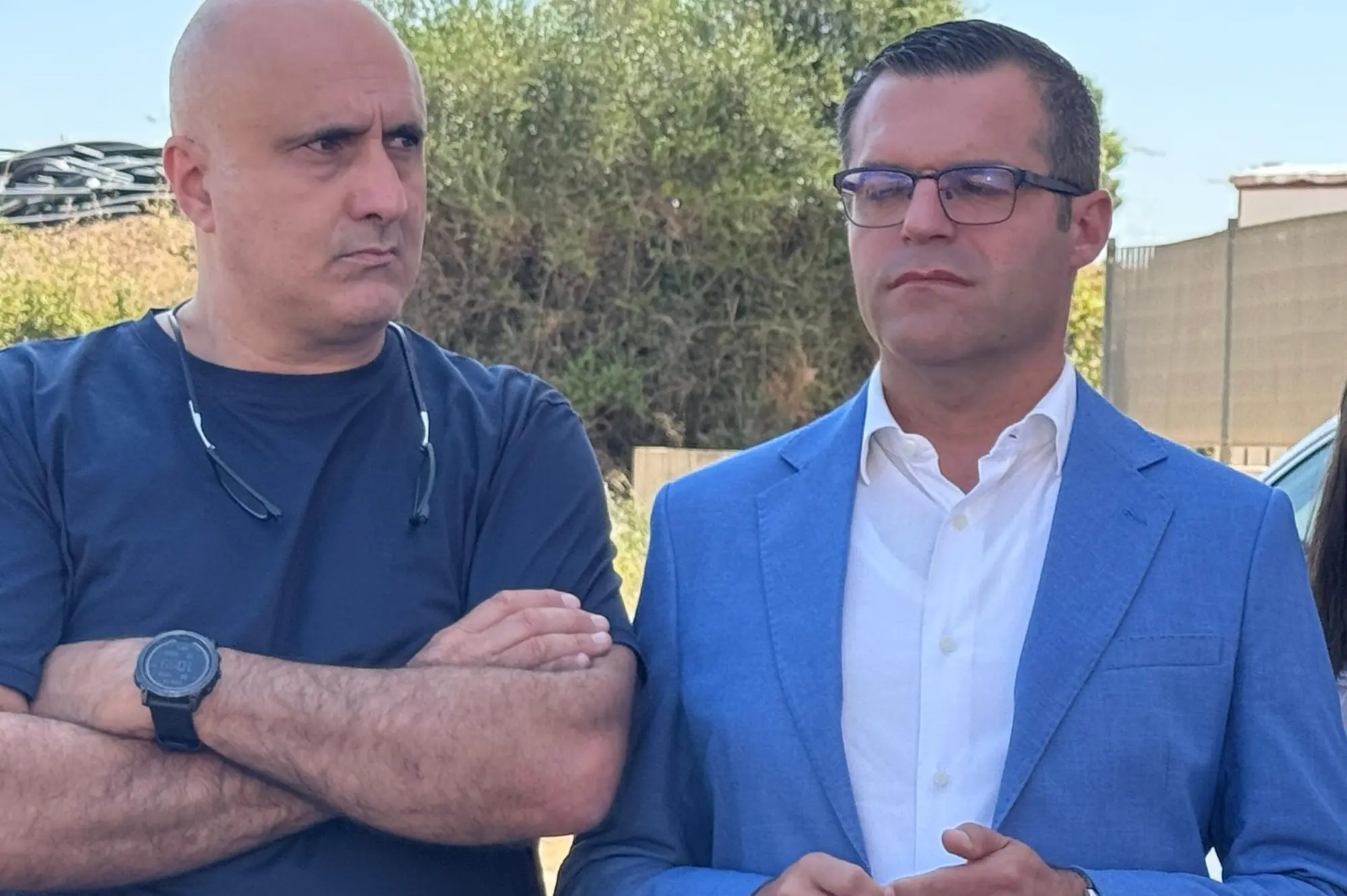 Christian Mulas con il sindaco Cacciotto