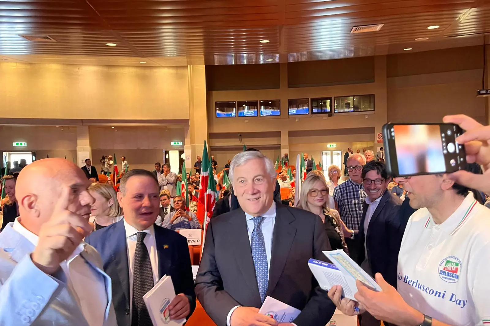 Antonio Tajani a Cagliari (foto Murgia)