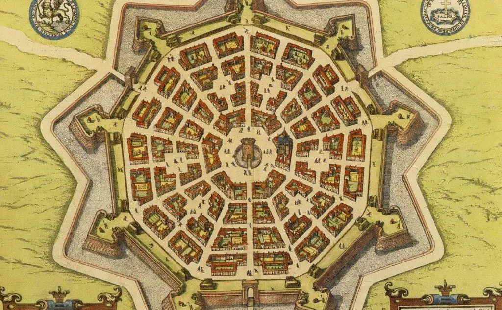 L'antica pianta di Palmanova