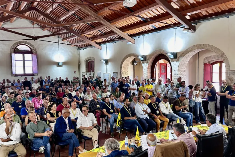 L'assemblea a Nuraminis (Coldiretti)