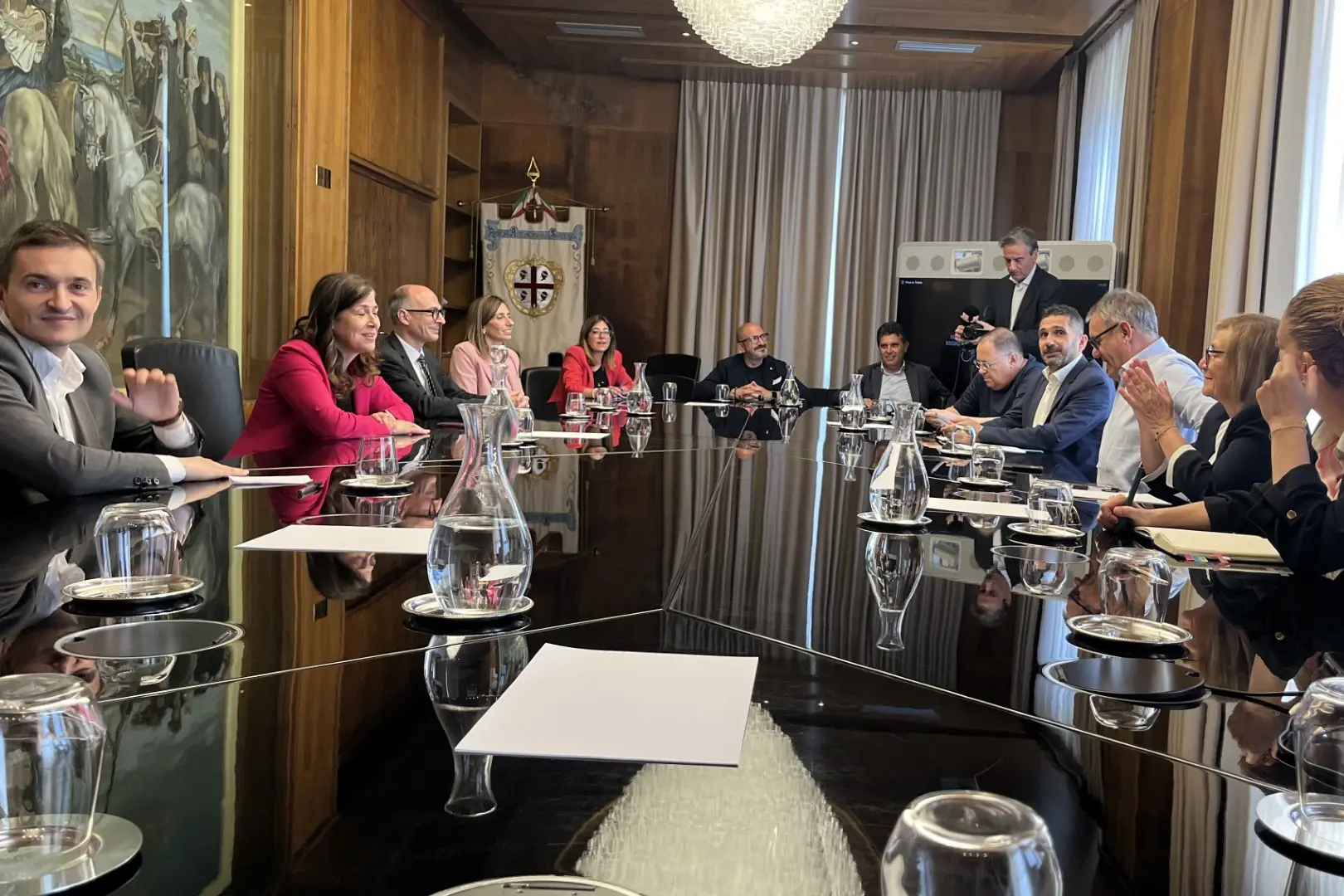 Il vertice di maggioranza a Villa Devoto