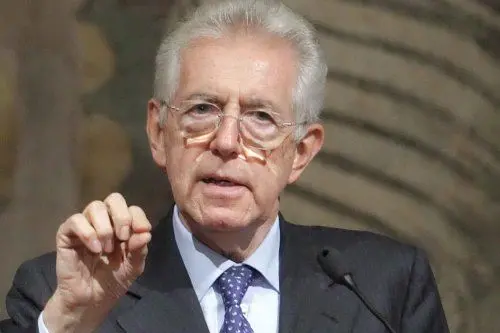 Mario Monti, interim all'Economia
