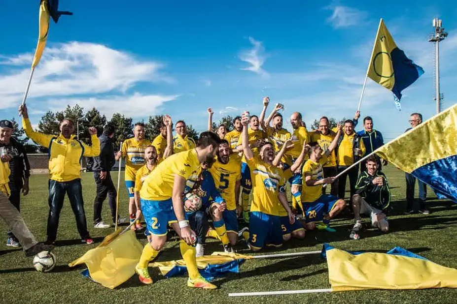 I festeggiamenti dell'Arborea, di nuovo in Promozione