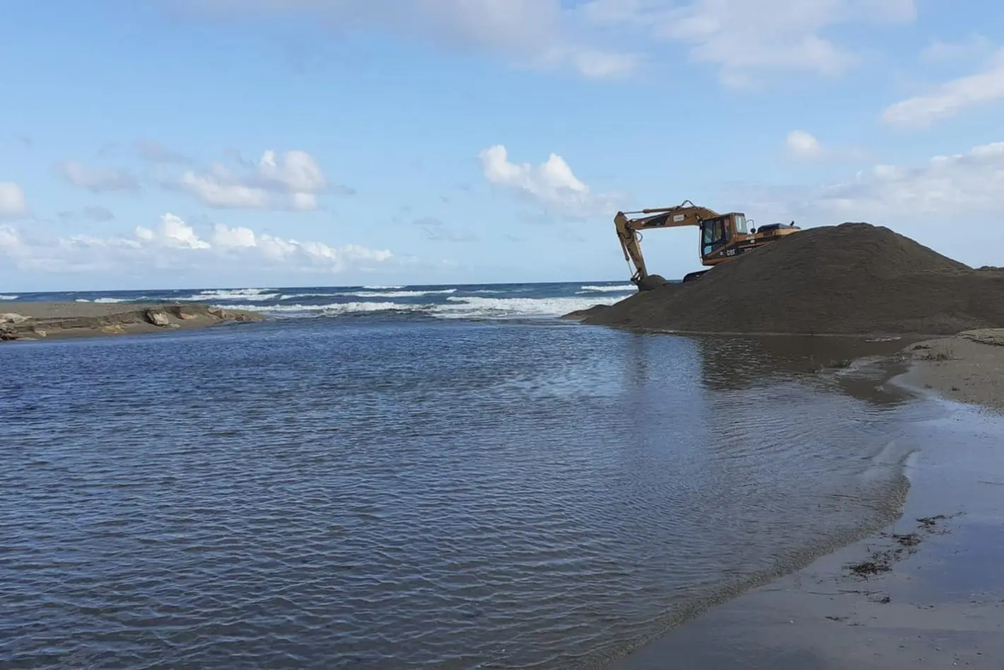 La foce del Flumendosa (foto da Facebook)