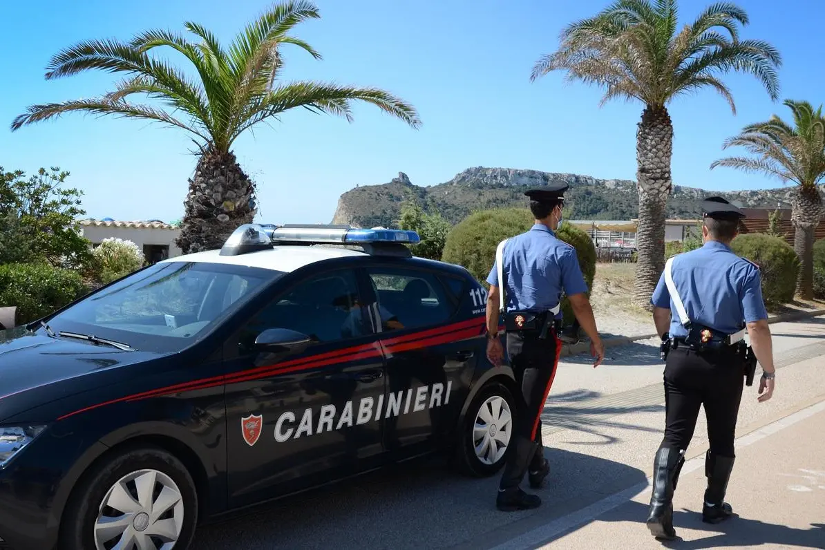 Carabinieri al Poetto