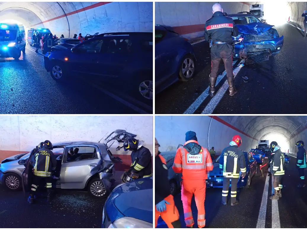 Le immagini dell'incidente (foto L'Unione Sarda)