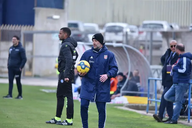 Il tecnico Greco (foto Torres)