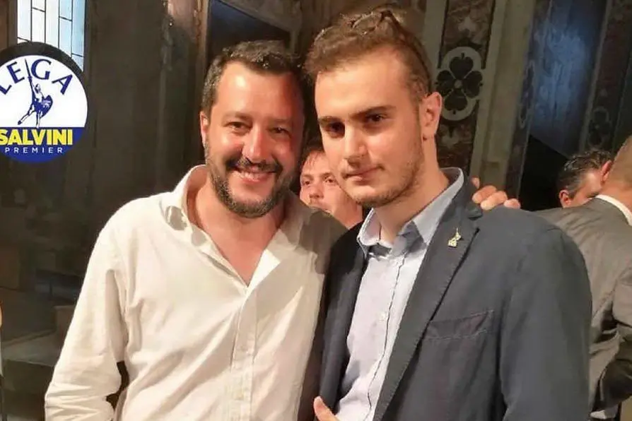 Matteo Salvini e Augusto Casali (foto Fb)