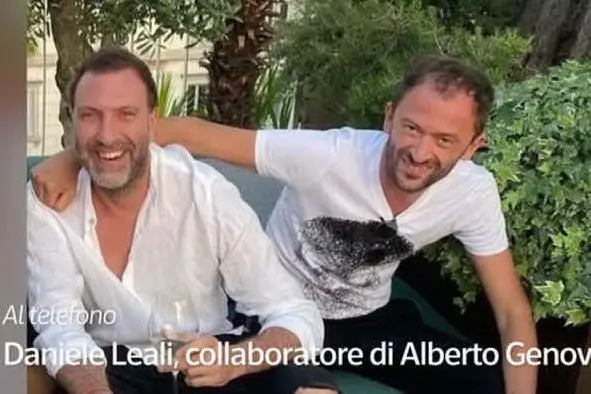 Alberto Genovese con Daniele Leali (Ansa)