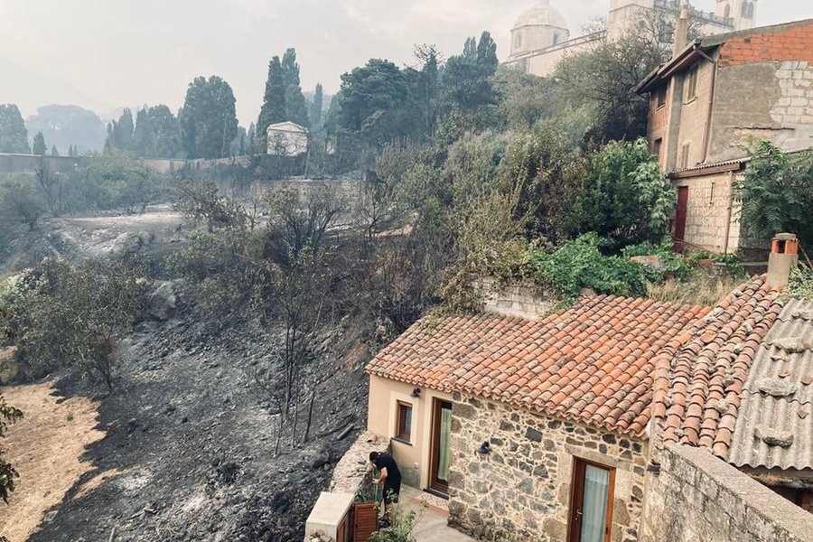 La devastazione a Cuglieri, zona Sa Pala Fritta (foto inviata dalla nostra lettrice tiziaka/instagram)