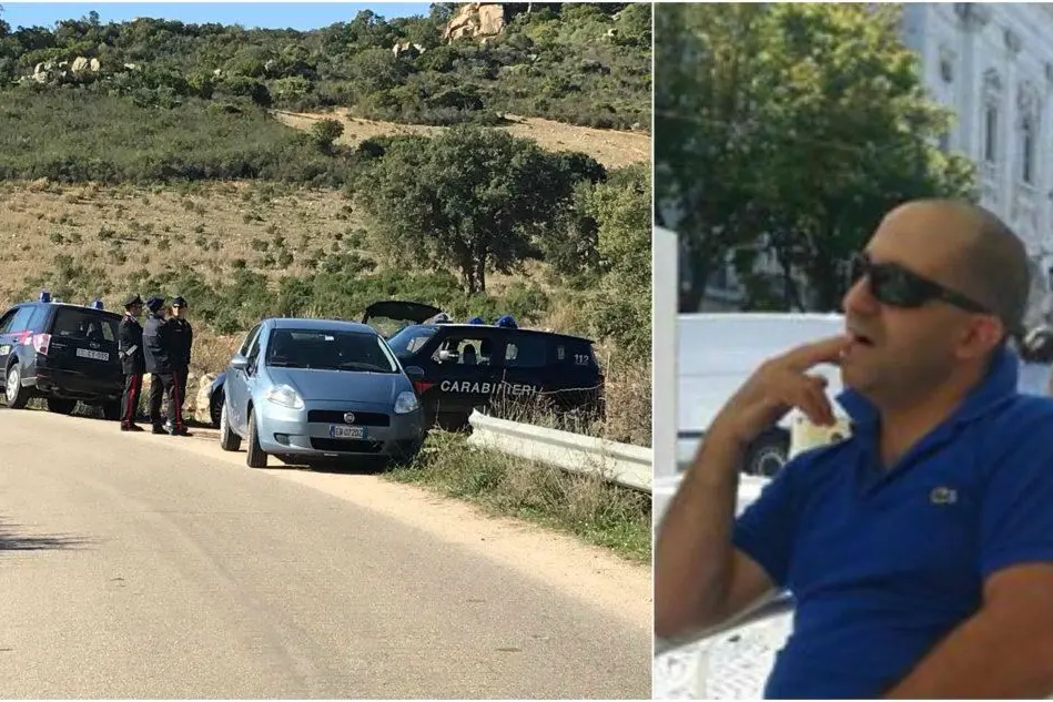 Il luogo dell'agguato. A destra, Fabio Longoni (da Facebook)