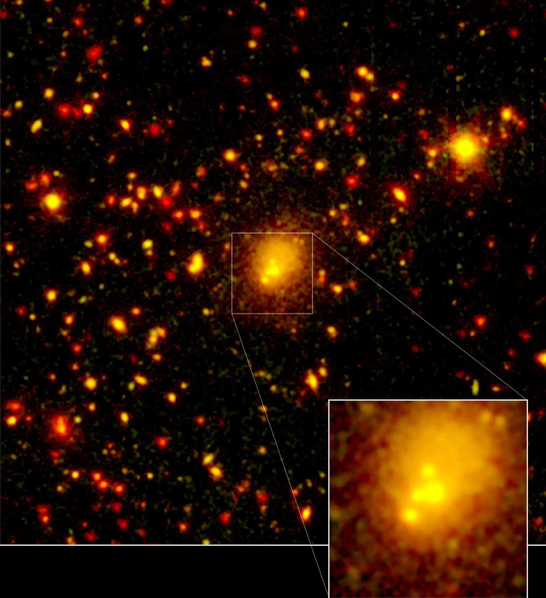 Un'immagine della Nasa sullo scontro tra quattro galassie (archivio)