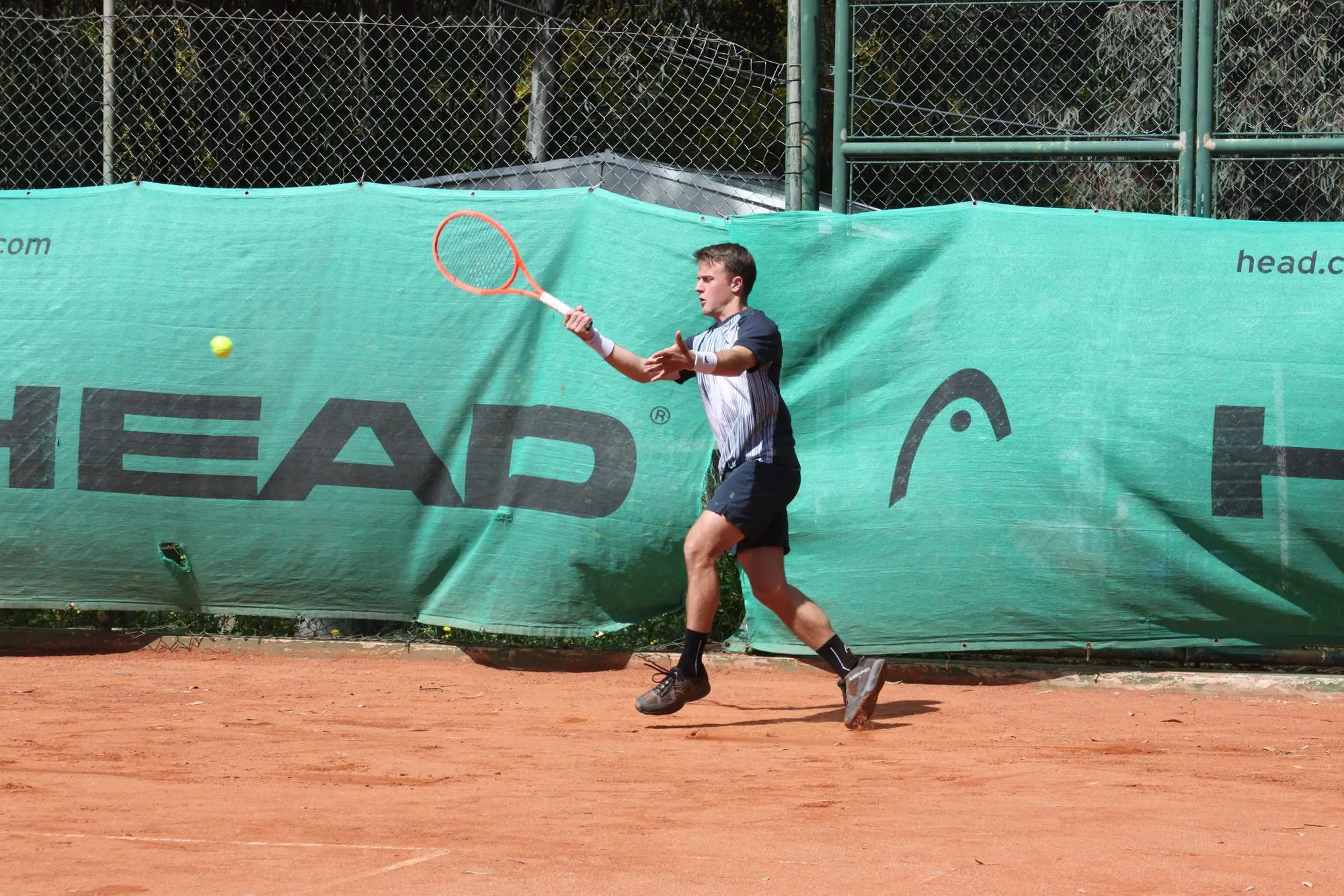Niccolò Ciavarella in campo al Forte Village (foto Antonio Burruni)