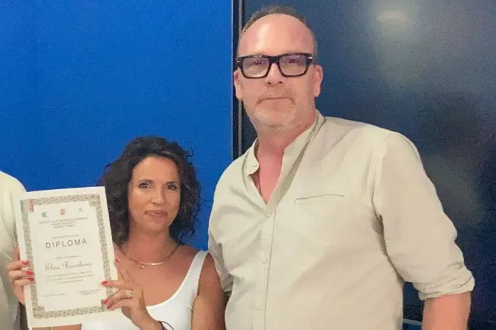 Gavina e Pierpaolo, genitori di Elisa (foto Pala)