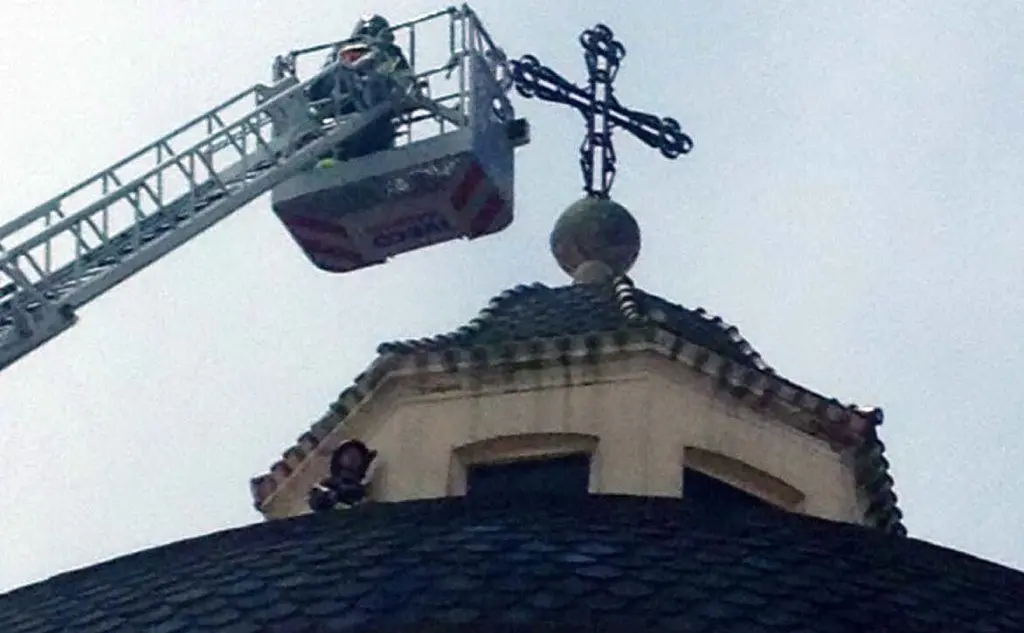 I pompieri sulla cupola