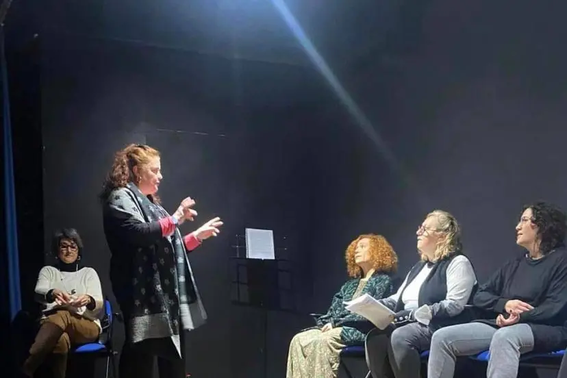 Il backstage della pièce teatrale "Viaggio nel cuore di Ippocrate" (foto concessa)