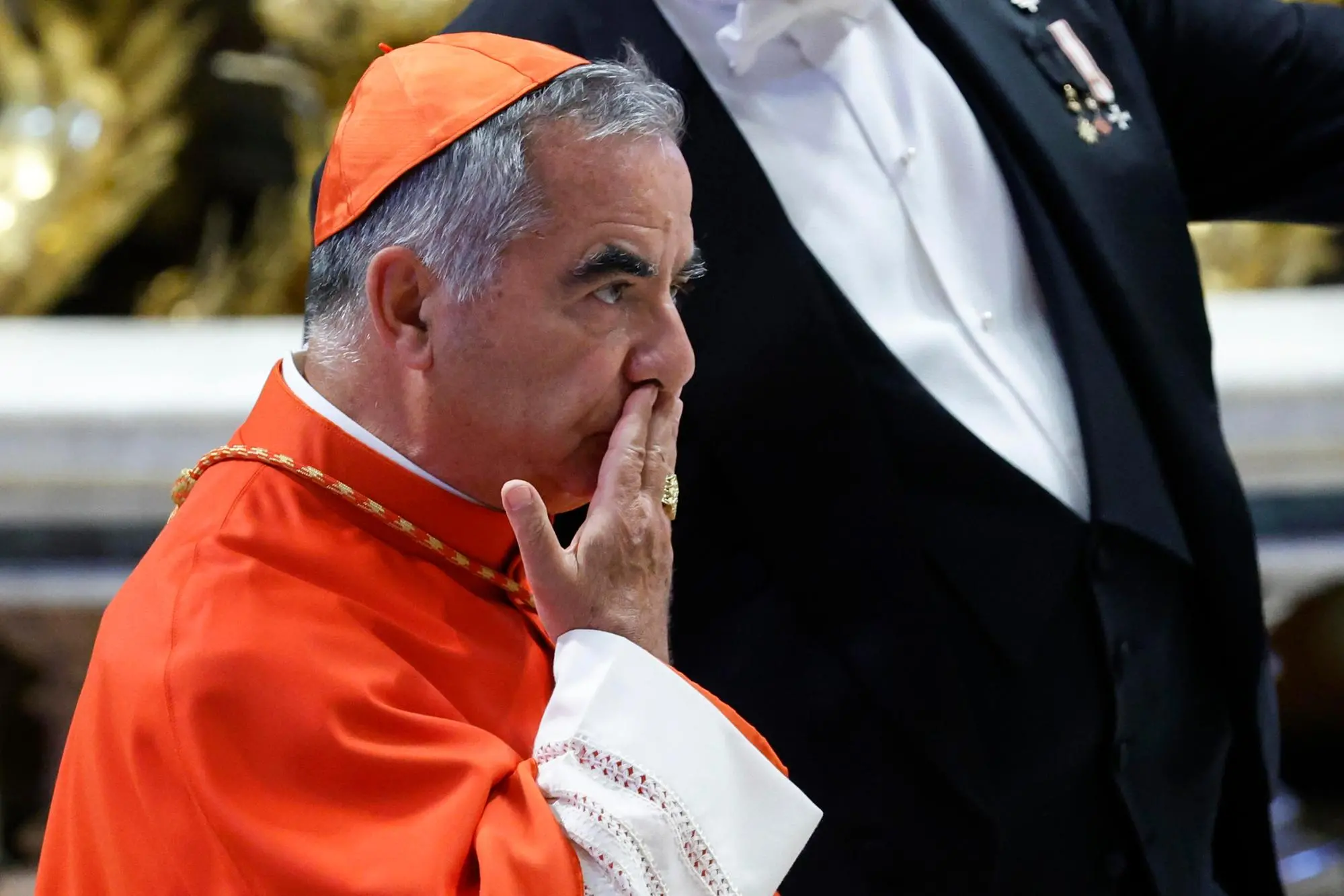 Il cardinale Angelo Becciu (Ansa)