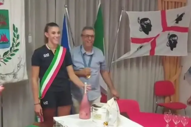 Alessia Orro in Consiglio comunale a Narbolia